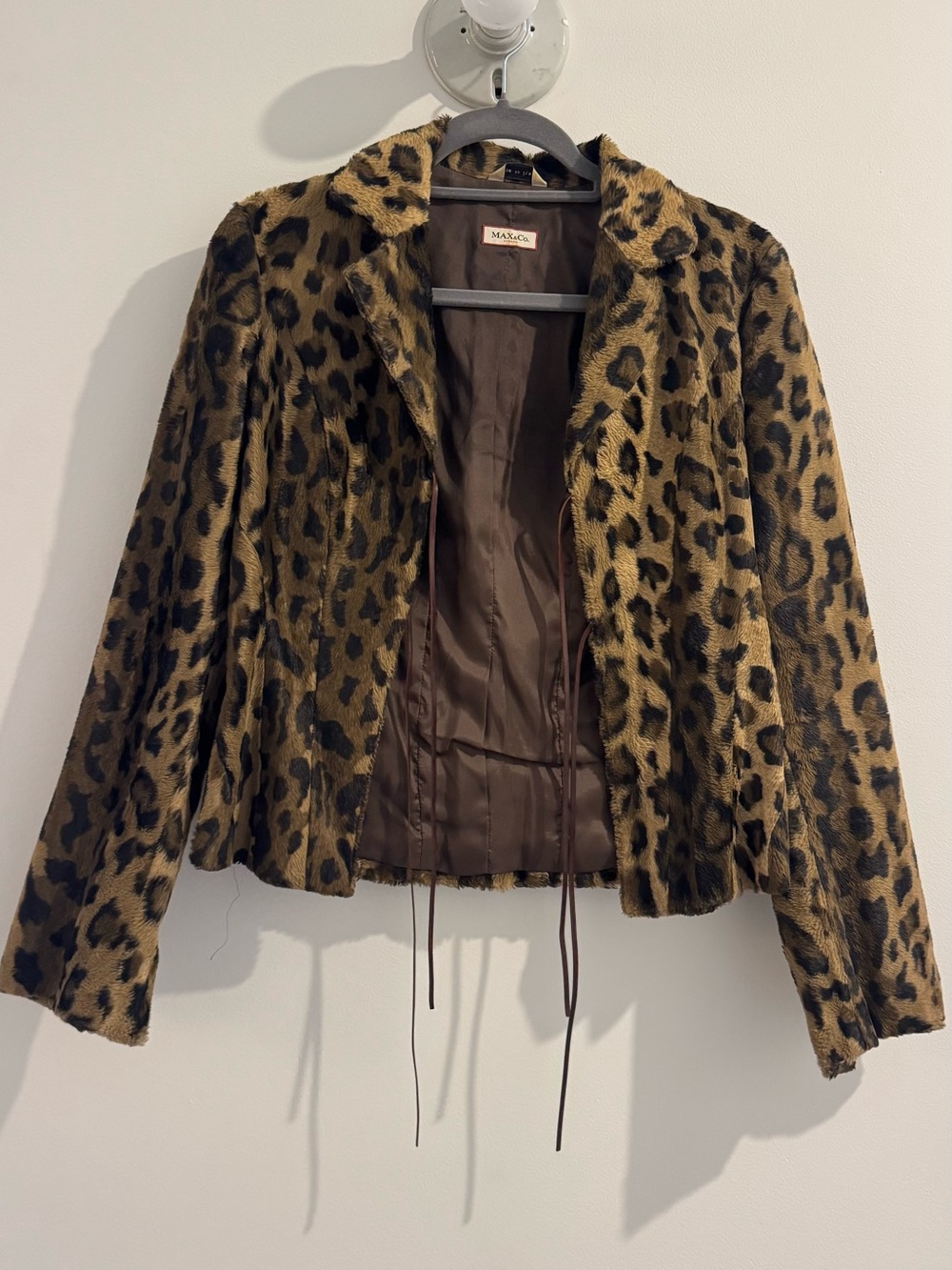 Vintage Max & Co. Leopard Print Jacket